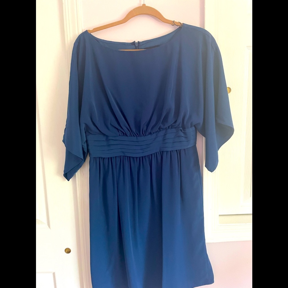 ADRIANNA PAPELL teal kimono sleeves dress- NWOT-size 8
